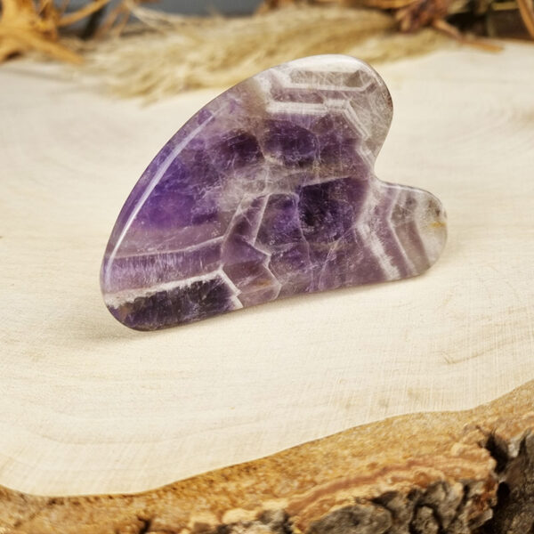 Gua Sha Schaber „Amethyst Herz“